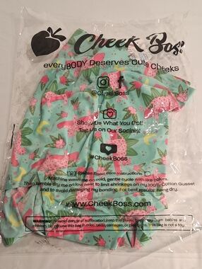 Cheek Boss Mint Pink Panther Print XL